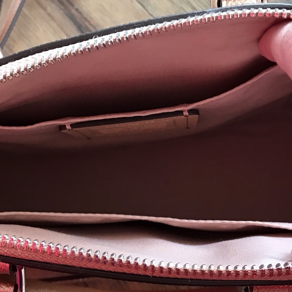 Coach Shimmering Pink/Gold Satchel - Picture 7 of 8